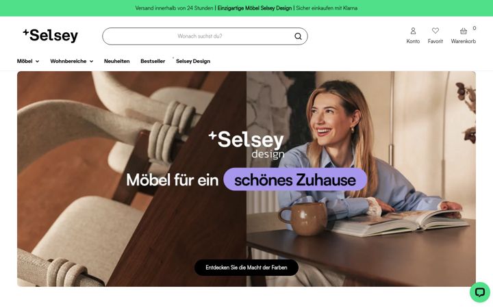 Snímek obrazovky selsey.de