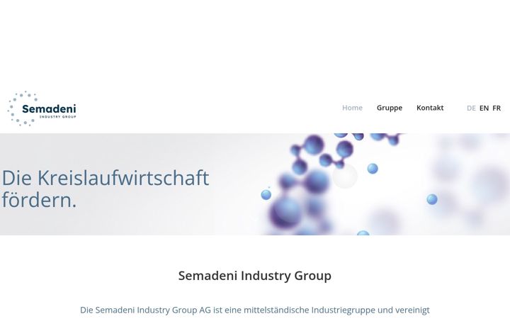 Screenshot ta' semadenigroup.com