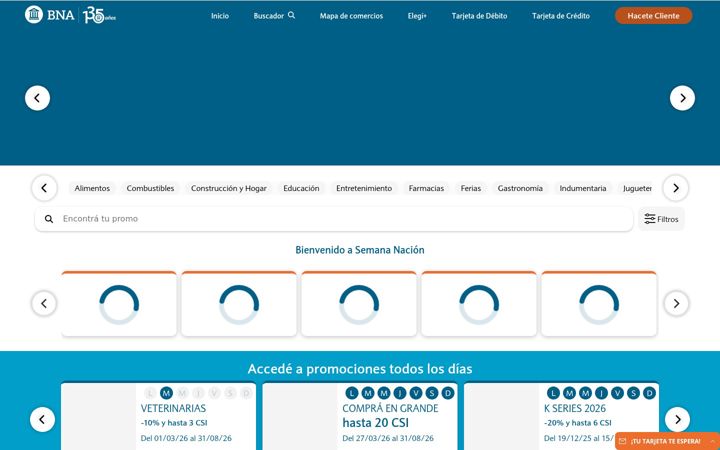 Screenshot of semananacion.com.ar