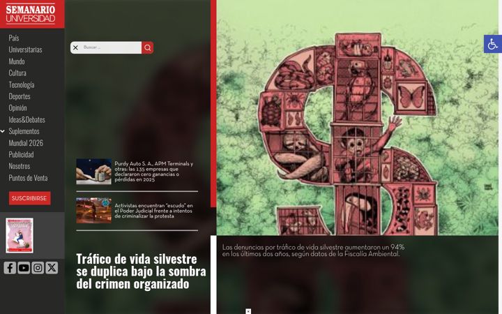 Screenshot of semanariouniversidad.com