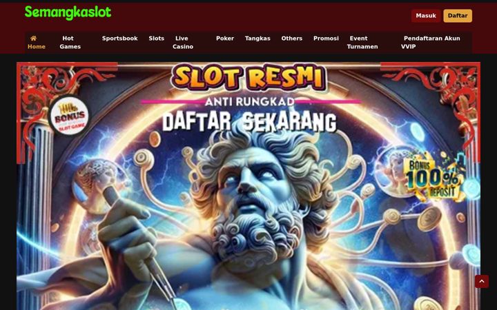 Screenshot ta' semangkaslot.com