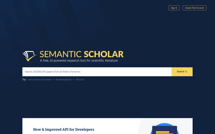 Ekraanipilt saidist semanticscholar.org