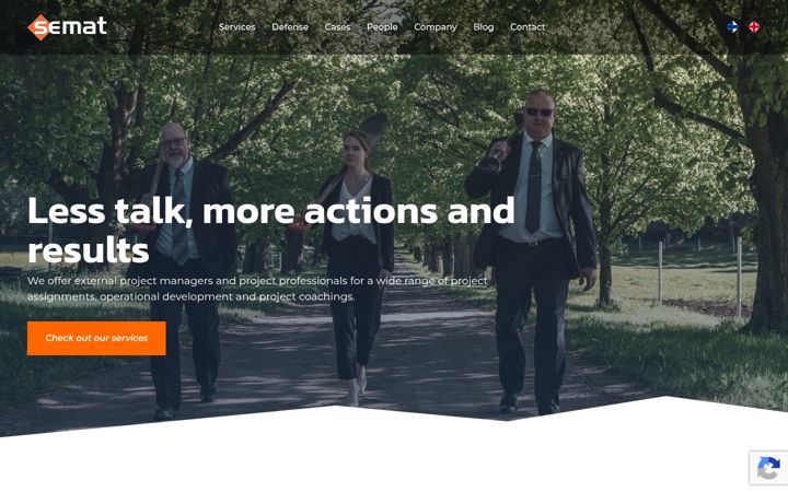 Screenshot von sematgroup.com