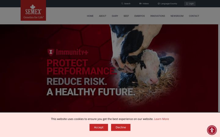 Screenshot of semex.com