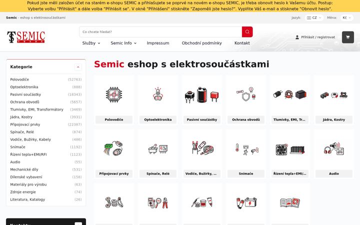 Screenshot of semic.cz