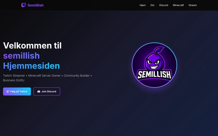 Screenshot of semilish.dk