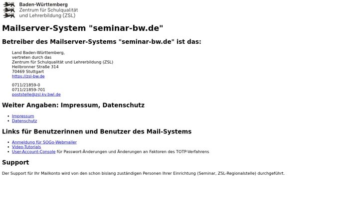 Screenshot of seminar-bw.de