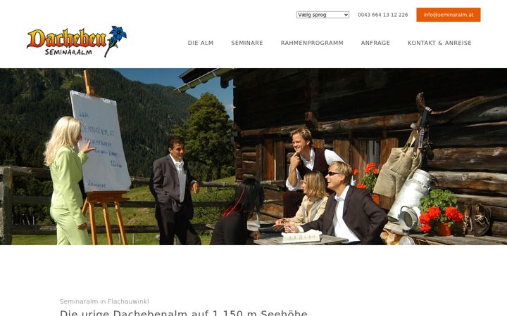 Screenshot of seminaralm.at
