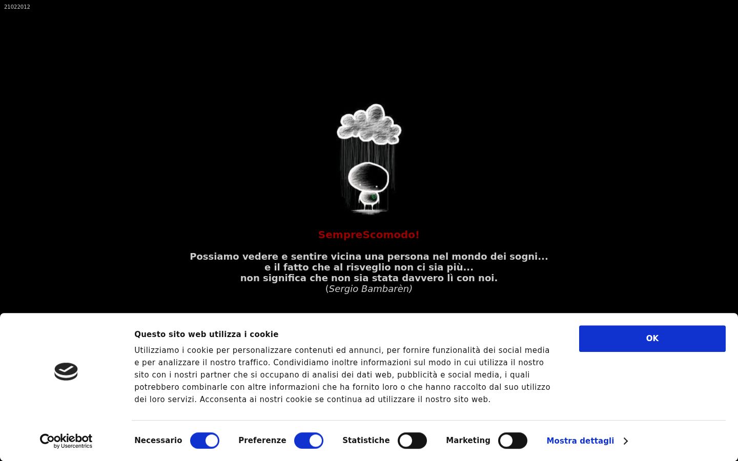 Sutikimo reklamjuostės, rodytos prieš bet kokią sąveiką, ekrano kopija