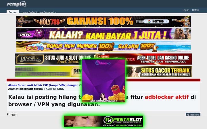 Snímek obrazovky semprot.com