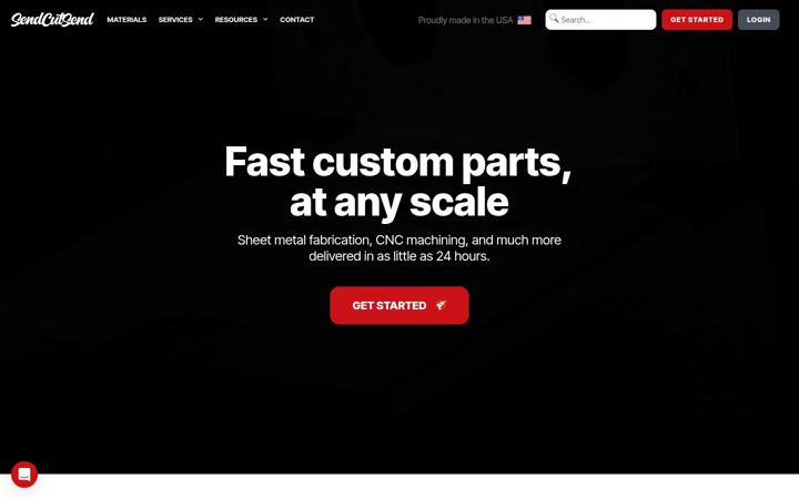 Screenshot di sendcutsend.com