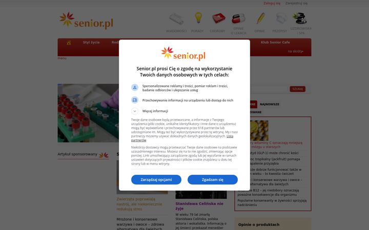 Screenshot of senior.pl