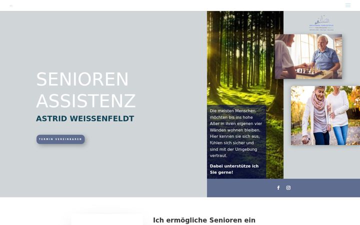 Screenshot of seniorenassistenz-weissenfeldt.de
