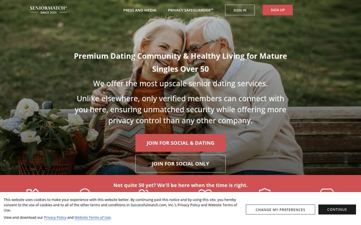 Screenshot of seniormatch.com