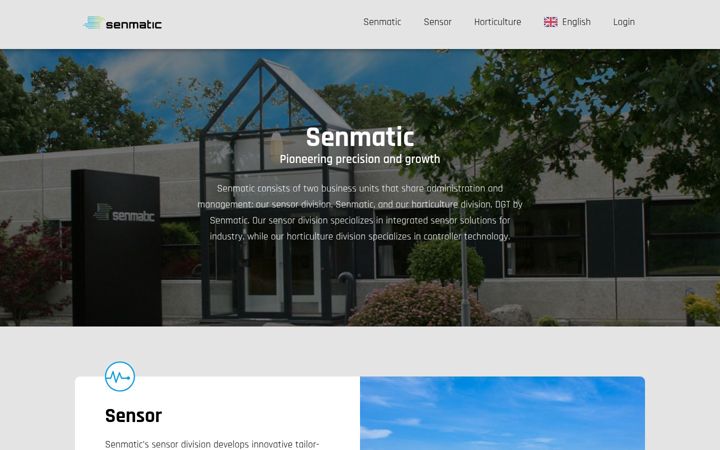 Screenshot of senmatic.com