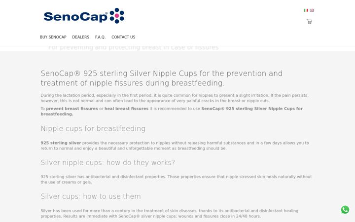 Screenshot of senocap.com