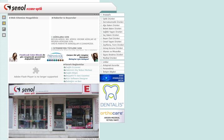 Screenshot of senoleczanesi.com.tr