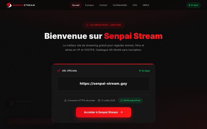 Screenshot of senpai-stream.homes