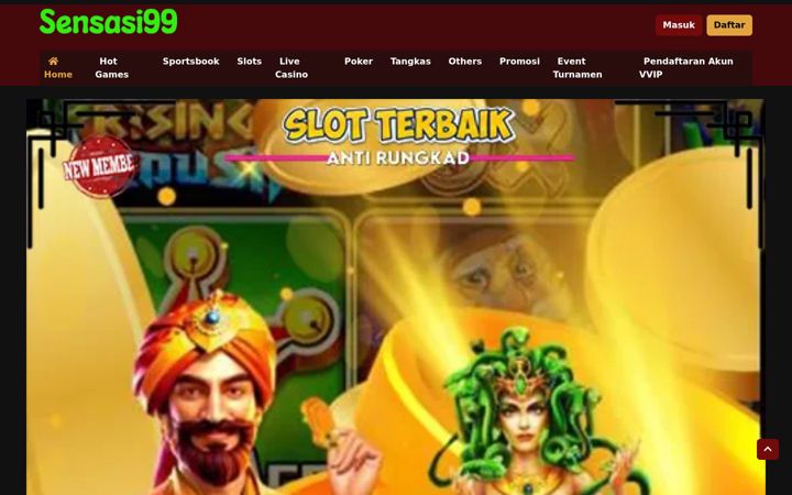 Screenshot of sensasi99.net