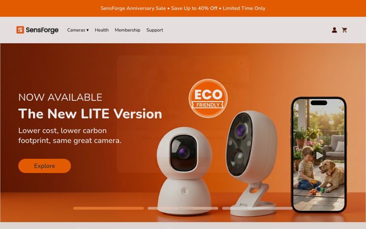 Screenshot of sensforge.com