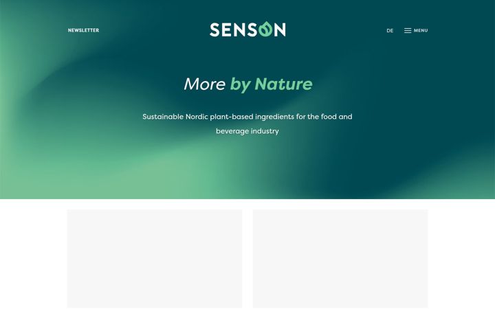 Screenshot van senson.fi