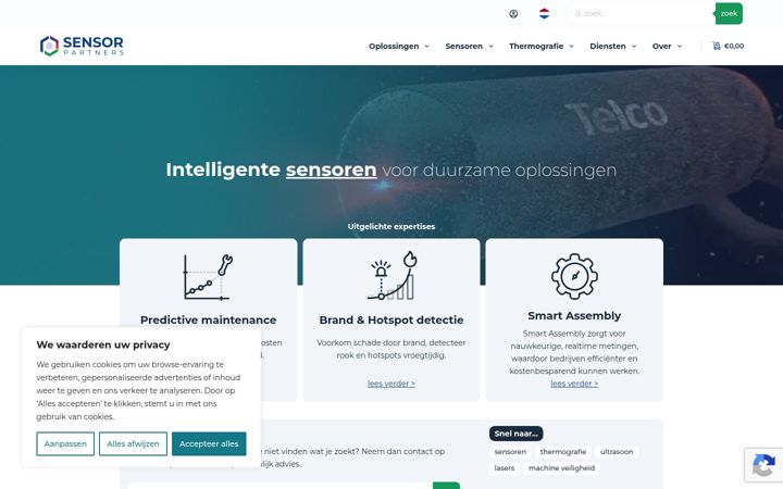 Screenshot of sensorpartners.com