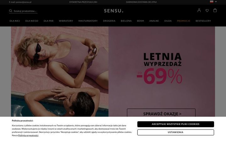 Screenshot of sensu.pl