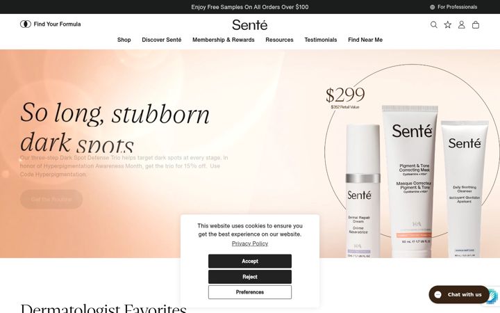 Екранна снимка на sentelabs.com