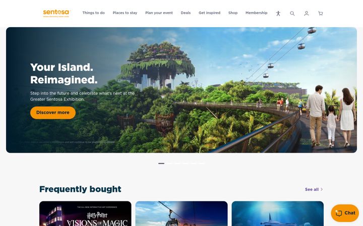 Screenshot of sentosa.com.sg