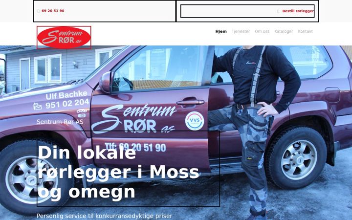 Screenshot of sentrum-ror.no