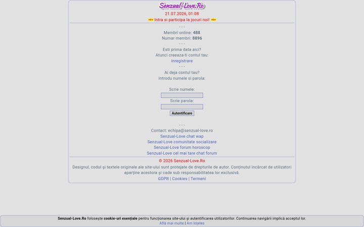 Screenshot of senzual-love.ro