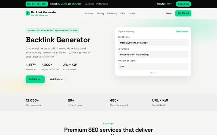 Posnetek zaslona seogrow.agency