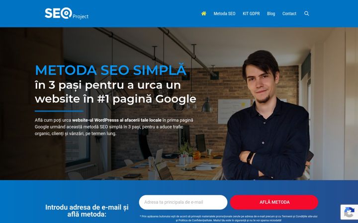 Ekrānuzņēmums no seoproject.ro