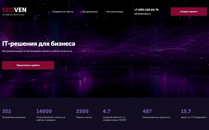 Screenshot of seoven.ru