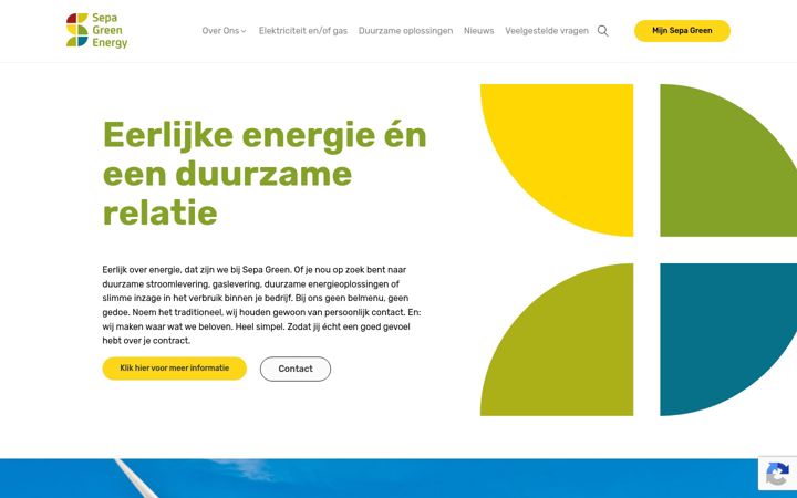 Posnetek zaslona sepagreen.nl