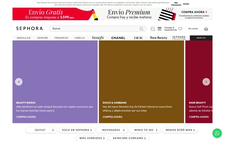 Képernyőkép: sephora.com.mx