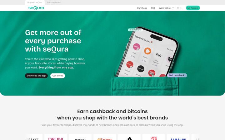 Screenshot of sequra.com