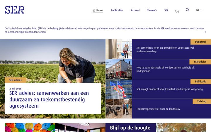 Screenshot of ser.nl