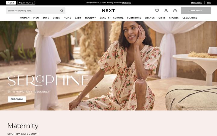 Screenshot di seraphine.com