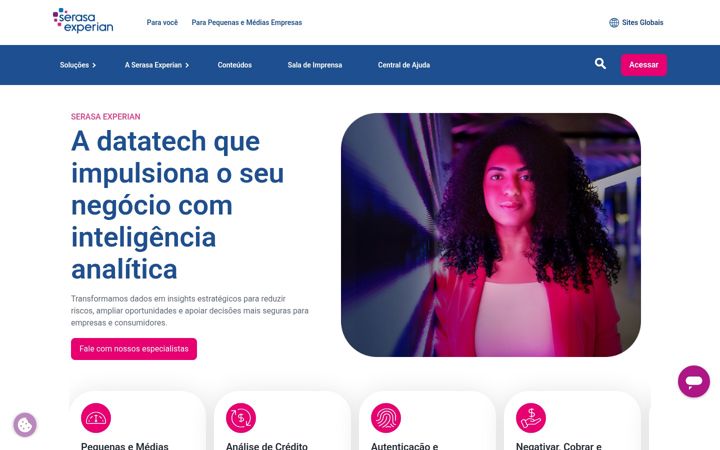 Screenshot of serasaexperian.com.br