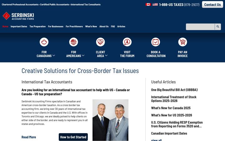 Screenshot of serbinski.com