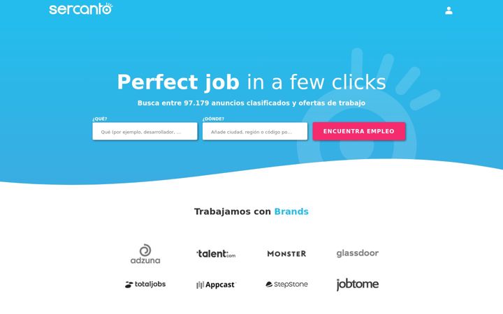 Screenshot of sercanto.com.ar