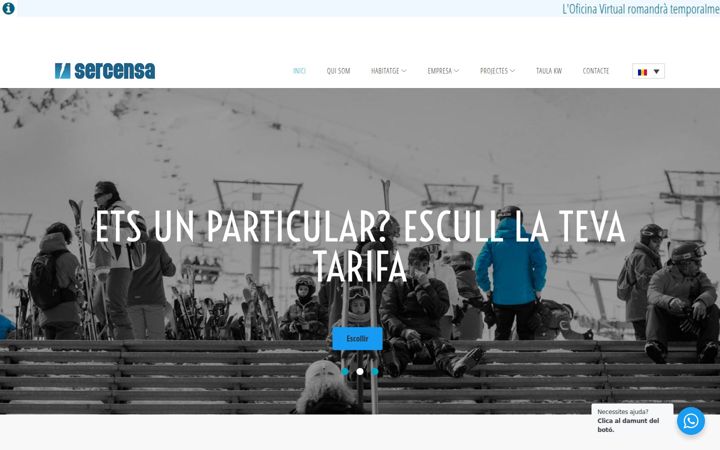 Screenshot of sercensa.ad
