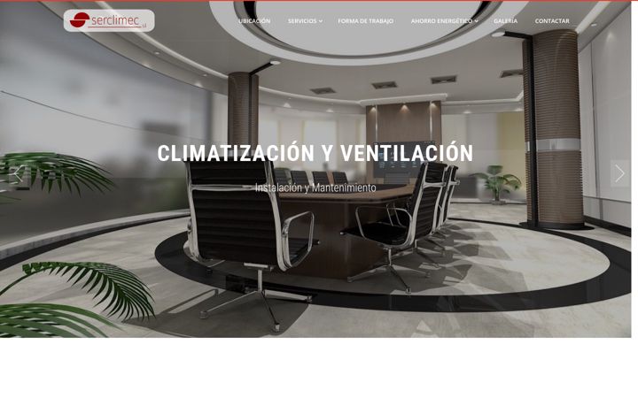 Posnetek zaslona serclimec.com