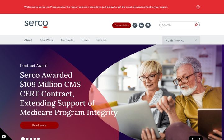Screenshot of serco-na.com