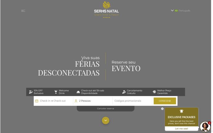Posnetek zaslona serhsnatalgrandhotel.com