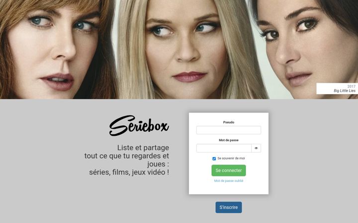 Screenshot of seriebox.com