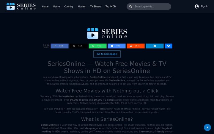 Screenshot of seriesonline.stream
