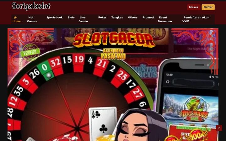 Screenshot of serigalaslot.net