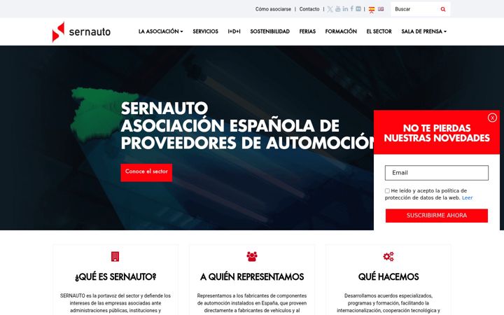 Screenshot stránky sernauto.es